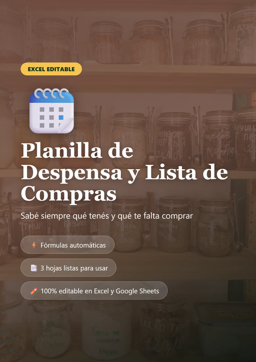 Planilla de Despensa y Lista de Compras