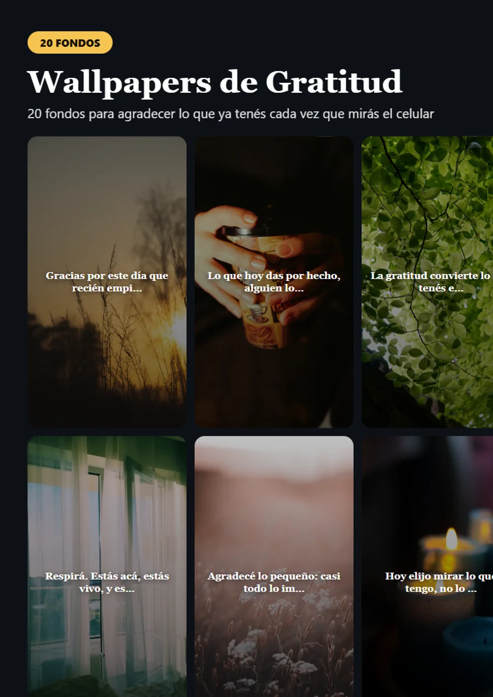 Wallpapers de Gratitud